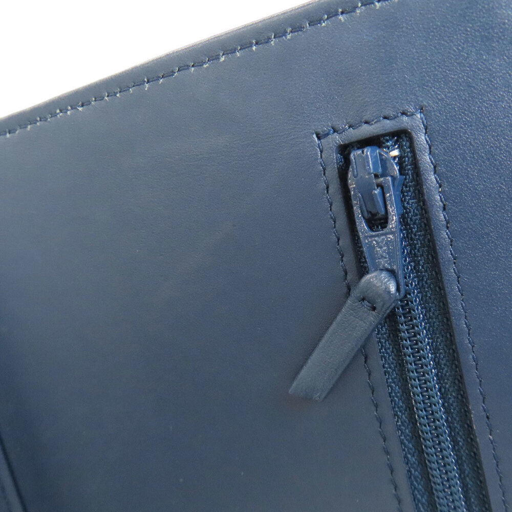 CHANEL Blue Lambskin Leather Logo Wallet - Picture 13 of 16